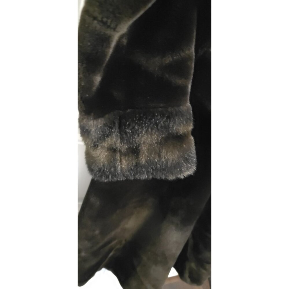 Vintage Russel Taylor Borgazia Dark Brown Faux Fur Coat. - Picture 8 of 9
